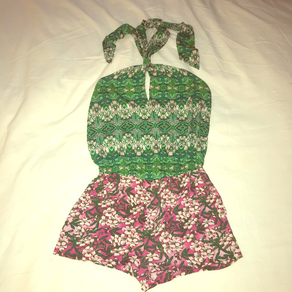 BCBG Max Azria “Casli” Floral Romper